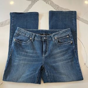 Vintage Harley Davidson Mid Rise Bootcut Jeans Rhinestones & Bling Womens Sz 10P